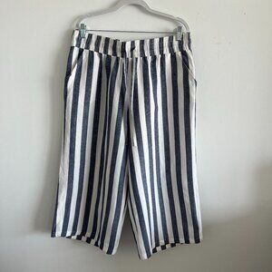 Zac &  Rachel Linen Blend striped pant size Large